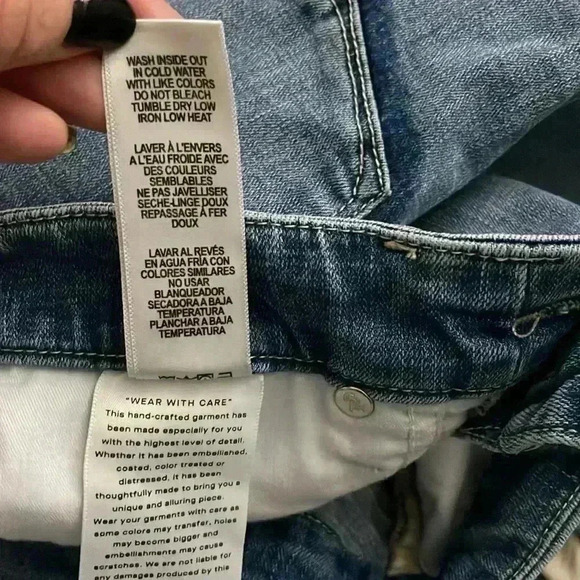 Good American - denim straight jeans - size 0/25 - EUC - Picture 6 of 8